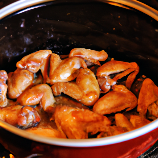 Cooking Dutch oven wings to perfection, creating a crispy and flavorful exterior.